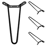 Installation et retrait rapides : profitez de pieds de table portables grâce à des solutions de montage faciles à utiliser, permettant d’ajuster ou de nettoyer vos meubles en toute simplicité selon vos besoins. pieds en épingle à cheveux pour tables basses, pieds en épingle à cheveux en métal noir