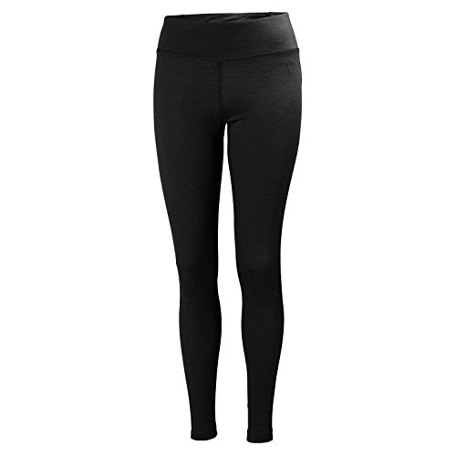 Helly Hansen Women's Merino Mid Thermal Baselayer Pant, 990 Black, Large