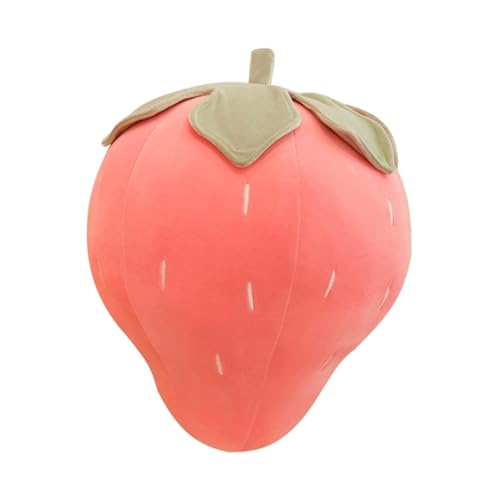 Oreiller en peluche fraise, le cadeau d'anniversaire mignon pour petits et grands