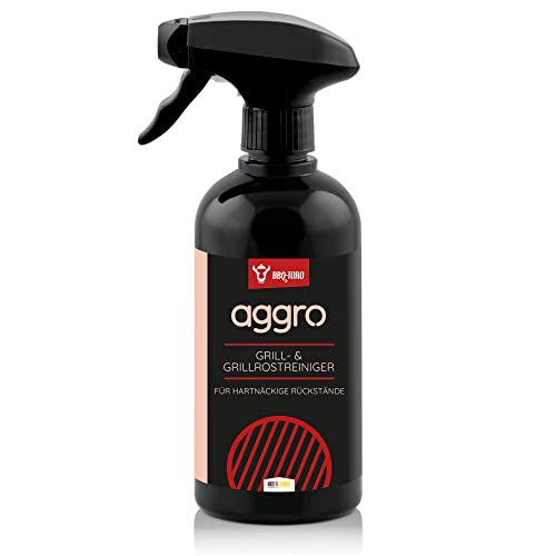 BBQ-TORO Limpiador Power Aggro | 500 ml | Limpiador de Resina de Humo | Limpiador de Parrilla para Suciedad y Residuos Persistentes | para Parrilla de Gas, Horno, Acero Inoxidable, Hierro Fundido
