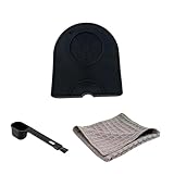 Aide barista tout-en-un : les outils perdus appartiennent au passé. Pourquoi acheter un tapis de tamper, une brosse et un chiffon individuellement ? Notre ensemble complet d'accessoires pour café comprend : 1 tapis de café en silicone de qualité supérieure (17 × 12,5 × 3 cm), 1 brosse de nettoyage en acier inoxydable (14,4 × 3,3 × 1,7 cm) et 1 × chiffon en microfibre (30 × 30 cm) – le cadeau parfait pour les amateurs de café ou pour un usage quotidien !