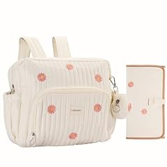 Medium - Beige Flowers