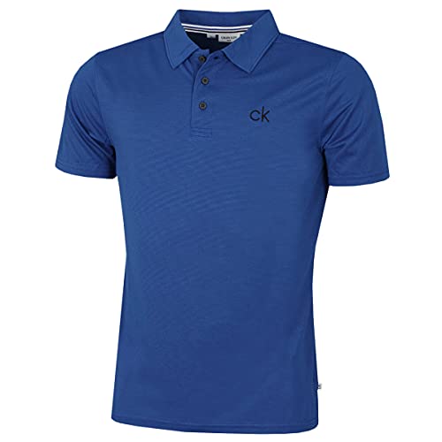 Calvin Klein Hommes Central Žvacuant l'humiditŽ Polo de Golf - Royal - L