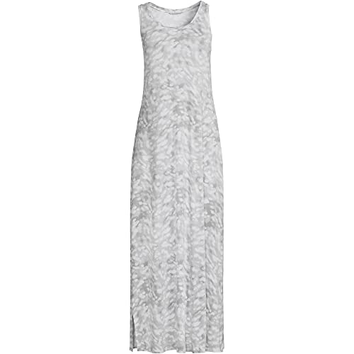 Lands' End Womens Slvls Cooling Long Nightgown Ultimate Gray Brushed Tie Dye Plus 2X #TOP3