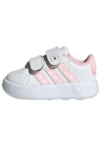 adidas Mixte bébé Disney Minnie Mouse Grand Court Shoes Infants, FTWR White/Clear Pink/Chalk White, 27 EU