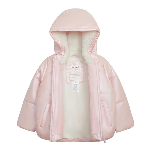 Image of Carter's Girls' Fleece Lined Puffer Jacket Coat