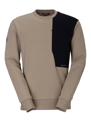 Pull col rond Scott beige et noir 2026 pour homme chic