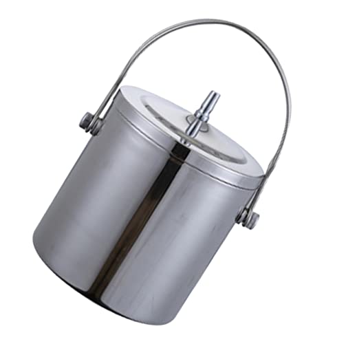 OFFSCH Insulated Stainless Steel Wine Bucket with Handle Multi Functional Party Pail for Ice Storage for Bars Hotels Ktv and Beach Parties