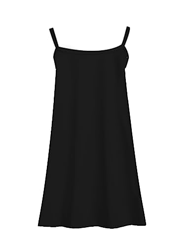 Image of Kids Girls Tank Dress Summer Swimwear Cover Up Sleeveless T-Shirt Dresses Size 5-12 Years
