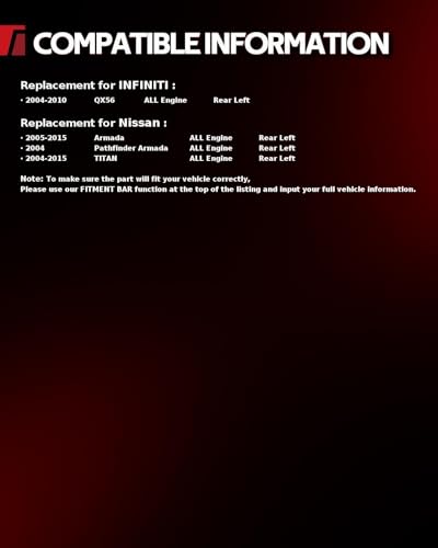 Image of Torchbeam Rear Brake Caliper Left for Nissan 2004-2015 TITAN, Nissan 2005-2015 Armada, INFINITI 2004-2010 QX56, Nissan 2004 Pathfinder Armada, Rear Left Caliper Replace # 192948