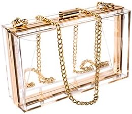WEDDINGHELPER Transparent Clear Acrylic Square jelly Evening Bag for Women