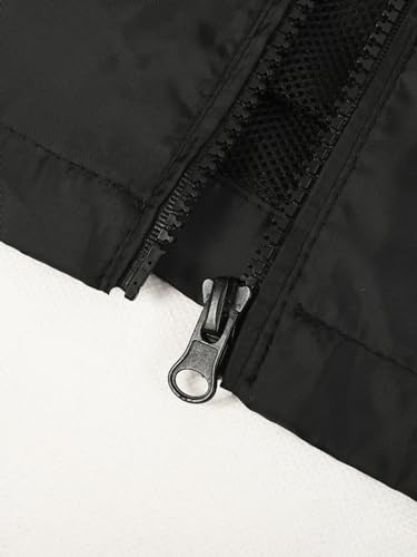 Image of Mywu Men's Water-resistant Rain Jacket Lightweight Windbreaker Hooded Rain Coat for Adults Outdoor Hiking Camping