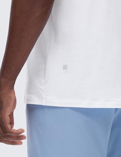 CRZ YOGA Mens Cotton-Blend Short Sleeve Tee Tops Moisture Wicking Workout Athletic Casual Lightweight Soft Basic T-Shirt4