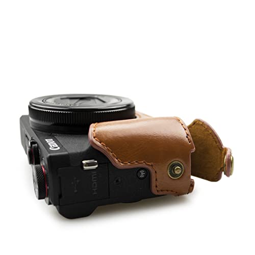 Funda de piel vintage para Canon G7X Mark II III - Fernando Cortés
