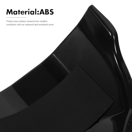 Protector de lluvia para cámara exterior negro en pack de 2 unidades 7