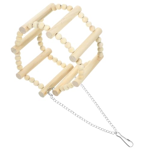 BUGUUYO Attractive Bird Swing Toy Parrot Swing Bird for Cage Parrot Accessories Wooden Toy Perch