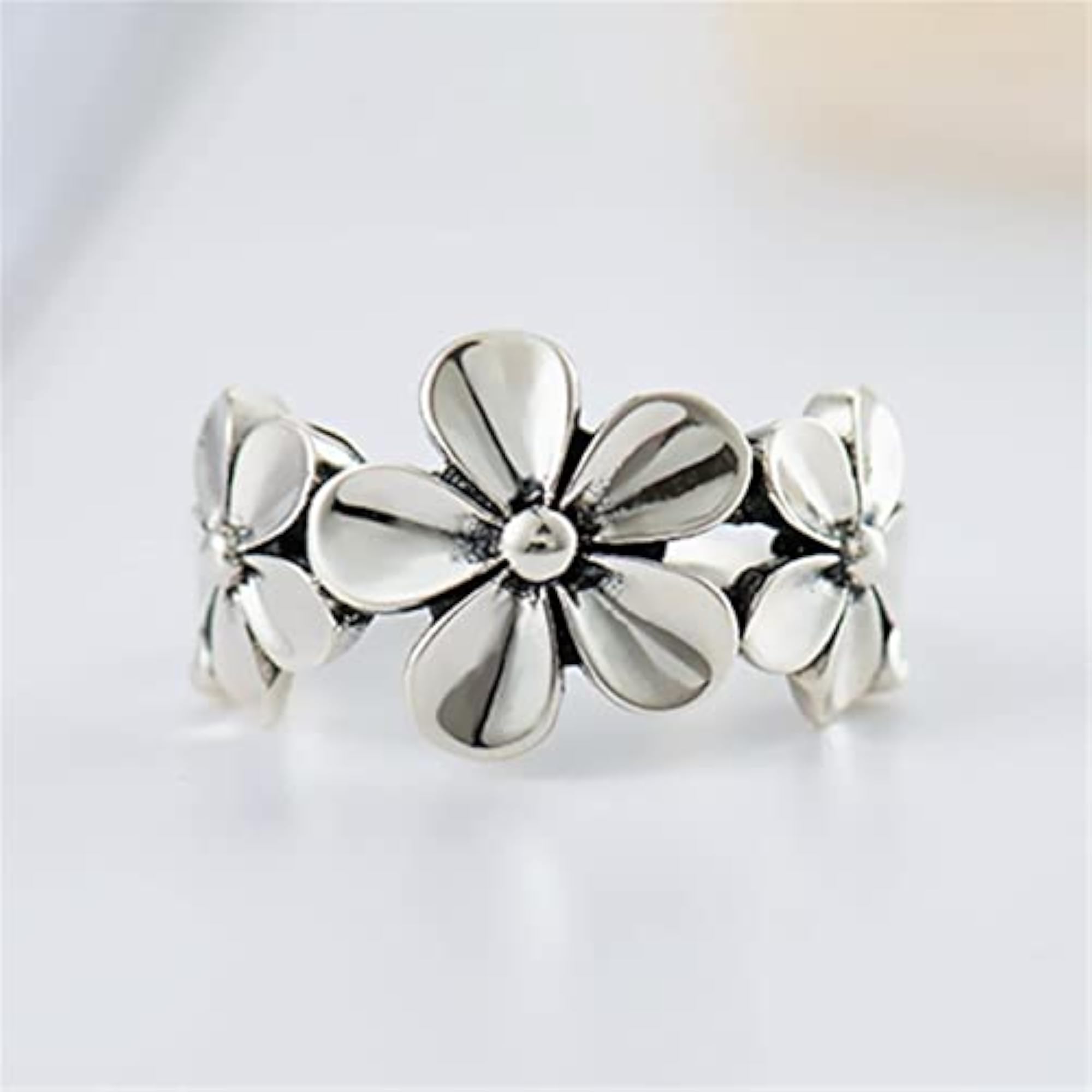 Men's Forest Flower Simple Personality Ring