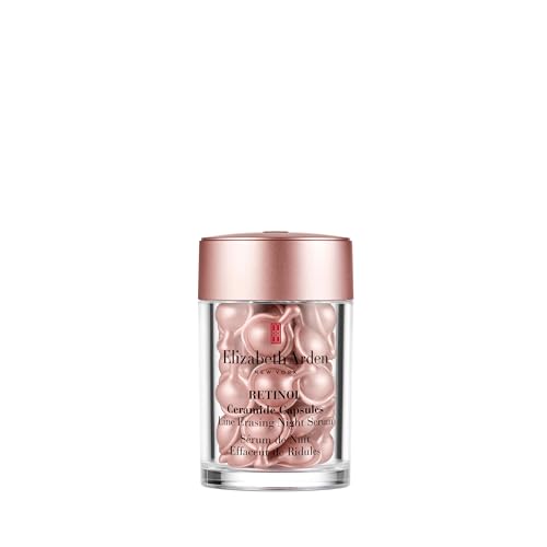 Elizabeth Arden - Cápsulas de Sérum de Ceramidas y Retinol, Disminuye las Líneas de Expresión y Arrugas, Mejora el Tono y la Textura de la Piel, Monodosis, Aplicar 1 cada Noche - 30 Cápsulas