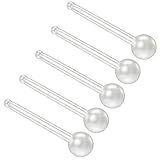 ESTILO DE PIERCING: se pueden usar para perforaciones de : nose (nostril) Este conjunto de paquetes de lotes a granel contiene 5 x Nose Bone
