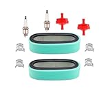 GOIPKO Air Filter Tune Up Kit with Spark Plug Fit for Briggs & Stratton 394019S 394019 Air Filter