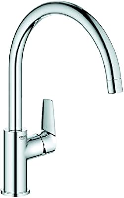 GROHE StartEdge, Grifo de cocina (caño alto en C, giro de 360º, menor consumo de agua), cromo, 30529001