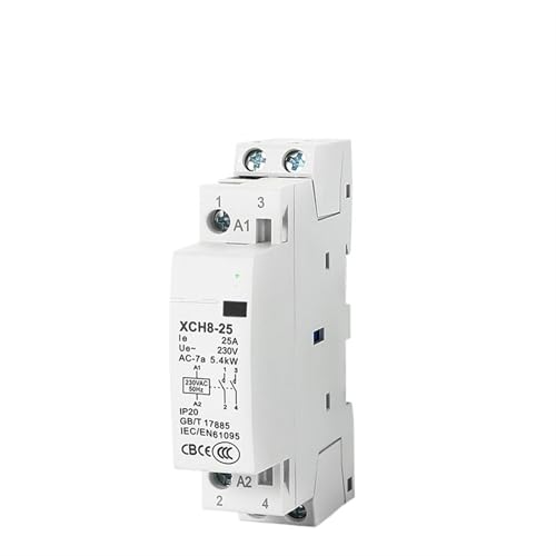 Contacteur modulaire CA silencieux XCH8-25A pour commande automatique 2NO