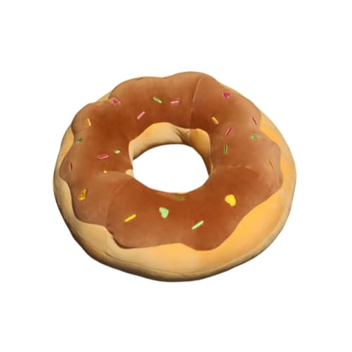 JiFocelt ドーナツ 縫い包み かわいい 抱き枕 食べ物 萌え萌え座布団 クッション サプライズ 卒業祝い ギフト 横向き寝 ふわふわ 置物 もちもち 丸い 柔らか 可愛い プレゼント用 高級 子供 たまらない 癒し系 マシュマロ ベッド 腰枕 足枕