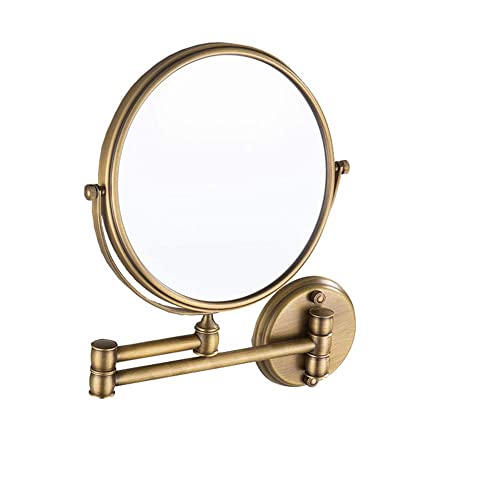 Miroir mural double face 20cm grossissement 3X chrome