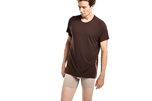 Mr. Davis Men's Bamboo Viscose Traditional Cut Crew Neck Undershirt - Stylish Crew Neck Undershirts for a 3 Pack4