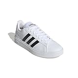 Adidas Grand Court Base Men's Casual Shoes, Ftwwht/Cblack/Ftwwht, 42 2/3 EU