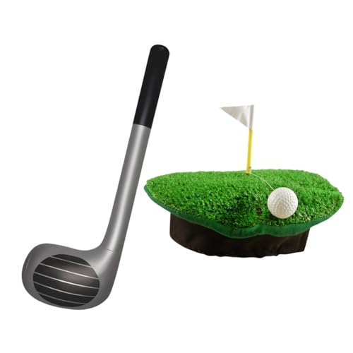 FNA FASHIONS® Juego de sombrero de golf loco y club de golf inflable | Accesorios de disfraz para adultos