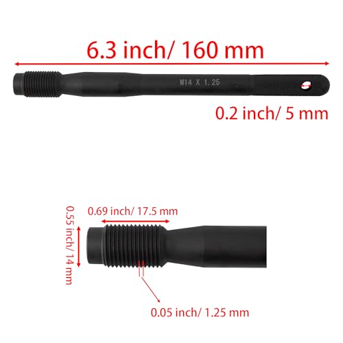 Image of 1 Pcs M14x1.25 Steel Wheel Alignment Pin, Wheel Hanger Rim Stud Bolt Nut, Guide Studs, Tire Change Guide Tool for Cars with Lug Bolts
