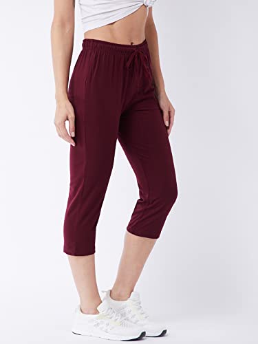 Image of Modeve Women Solid Cotton Blend Capri for summer|| Summer Wear