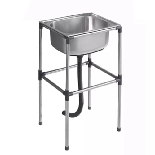 Évier sous plan en acier inoxydable pour cuisine moderne avec tuyau d'évacuation inclus