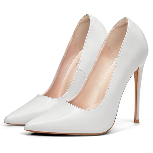 Image of Elisabet Tang Women Pumps, Pointed Toe High Heel 4.7 inch /12cm Party Stiletto Heels Shoes Matte