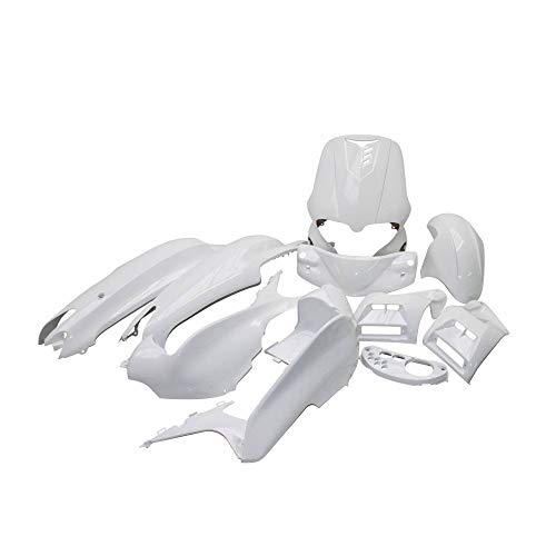 Kit carrosserie Gilera Runner 50 blanc brillant P2R avec 12 pièces haute résistance