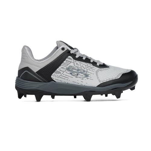 Boombah Viper Pureknit Men's Molded Cleat - Smoke - Multiple Color Options - Multiple Sizes3