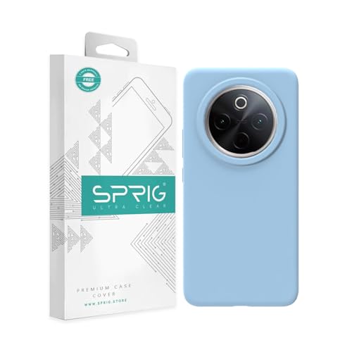 Image of SPRIG Compatible with Vivo T4 Premium SilkTone Back Cover Drop Tested Shock Proof Mobile Case for Men, Women, Boys and Girls with Camera Protection (Blue)