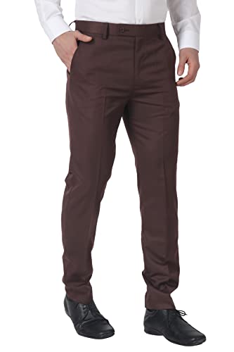 Image of MALENO Men's Casual Trousers for Men | Slim Fit Trousers for Men |Trousers for Men | Men Formal Pant