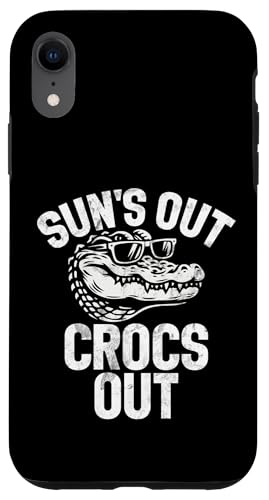 Sun's Out Crocs Out �N���R�_�C�� �X�}�z�P�[�X iPhone XR �p