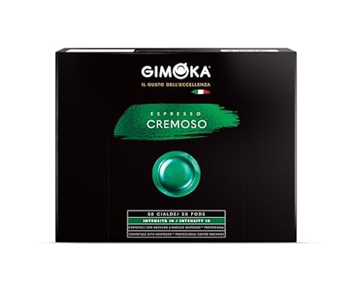 Gimoka Mezcla de Café Espresso Cremoso, intensidad 10/11-50 Cápsulas - Compatibles con Máquinas de Café Nespresso* Professional Business Zenius y Gemini - Producido en Italia | Ya disponible en tu tienda friki favorita! En mundofriki.es!