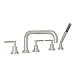 ROHL A2224LMPN TUB FILLERS, Polished Nickel