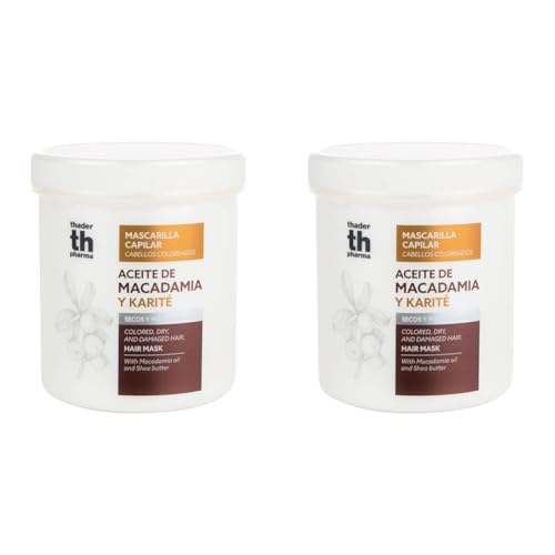 Thader Th Pharma Macadamia/Beurre de Karité Masque Capillaire 700 ml (Lot de 2)