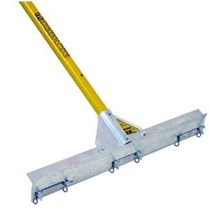 Midwest Rake Wire Gauge Rake, Various Handle Size 14" - 36", 36" Frame Width, 66" Powder-Coated Aluminum Handle