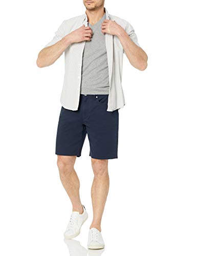 Image of Amazon Essentials Men's Straight-Fit 9 inch Inseam Stretch Cotton Twill 5-Pocket Shorts