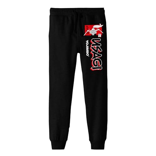 Usagi Yojimbo Dual Blade Sketch Youth Black Jogger Pants