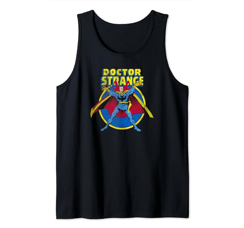 Marvel Doctor Strange débardeur imprimé coupe classique col rond pour homme noir coton