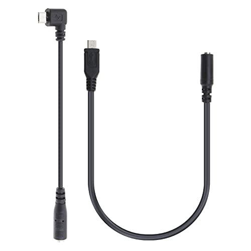Be In Your Mind 2pcs Adaptateur Câble 3.5mm Femelle vers Micro USB 5pin Mâle 15cm Connecteur...