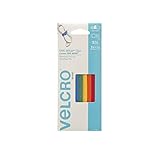 VELCRO Brand ONE-WRAP Ties | Cable Management, Wires & Cords | Self Gripping Cable Ties, Reusable | 5 Ct - 8' x 1/2' | Multi-color