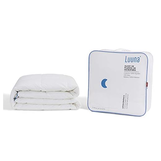 Luuna Nuevo Duvet de Plumón de Microfibra Verano - Down Alternative, King Size - 12 Meses de garantía